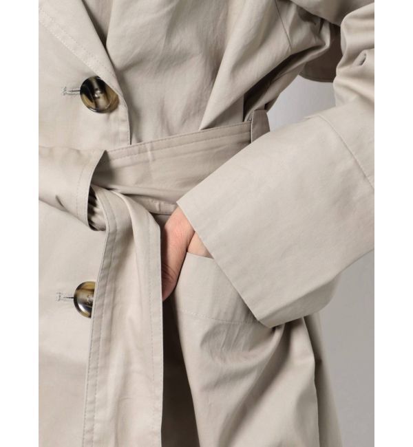 EMODA「ミニマルケープトレンチコート」|トレンチコート|