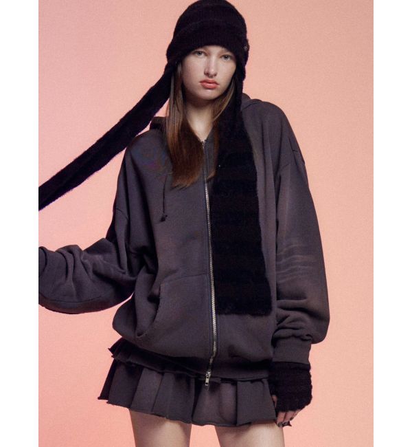 EMODA「シェービングオーバージップフーディ」|パーカー|