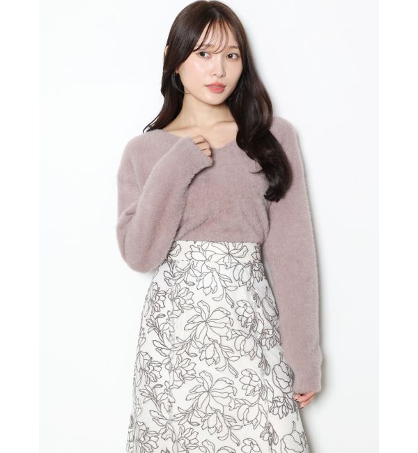 MERCURYDUO「メロンチュールエンブロイダリースカート」|スカート|