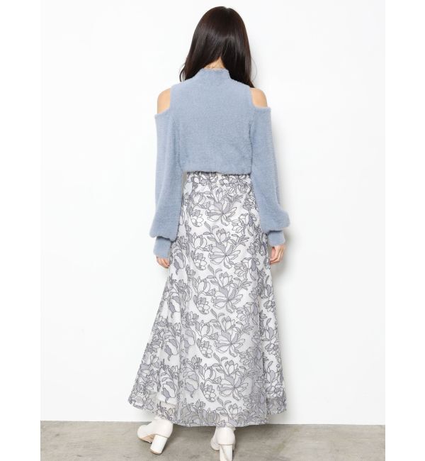 MERCURYDUO「メロンチュールエンブロイダリースカート」|スカート|