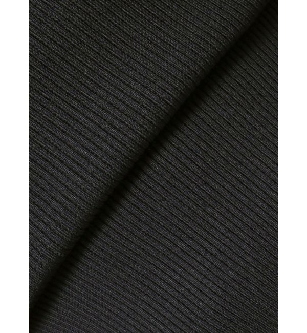 MERCURYDUO「異素材プリーツラッフルリブニット」|ニット・セーター|