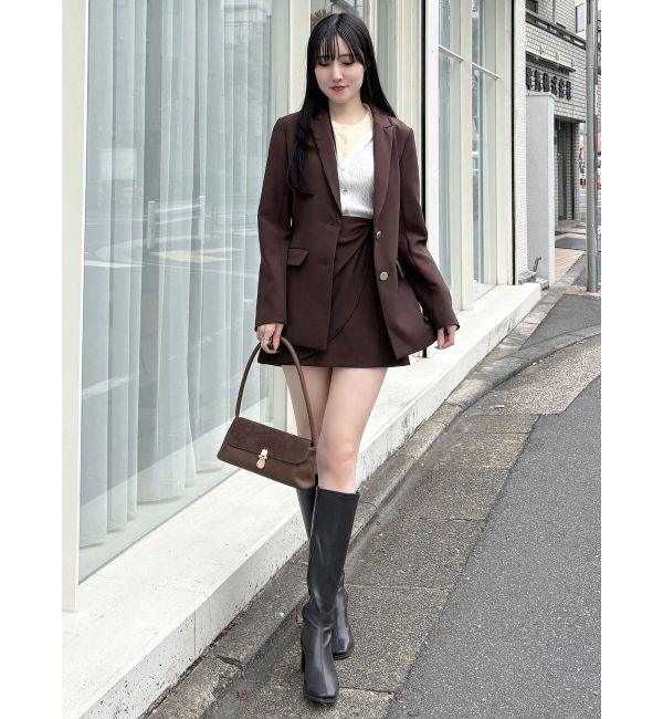 MERCURYDUO「【セットアップ着用可】バックドレープジャケット」|テーラードジャケット|