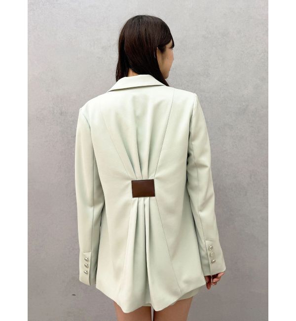 MERCURYDUO「【セットアップ着用可】バックドレープジャケット」|テーラードジャケット|