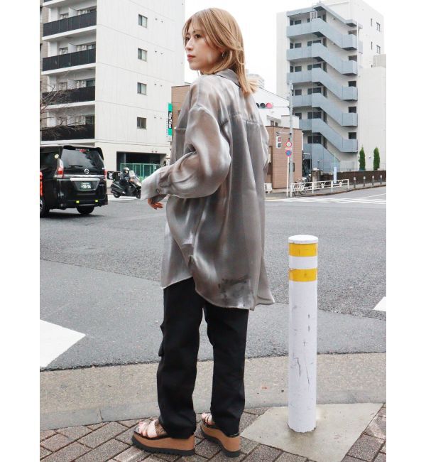 MURUA「シャイニーシアーシャツ」|シャツ・ブラウス|