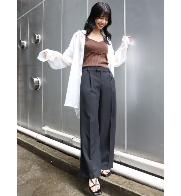 MURUA「シャイニーシアーシャツ」|シャツ・ブラウス|