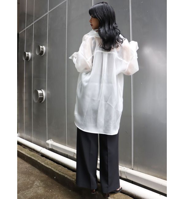 MURUA「シャイニーシアーシャツ」|シャツ・ブラウス|