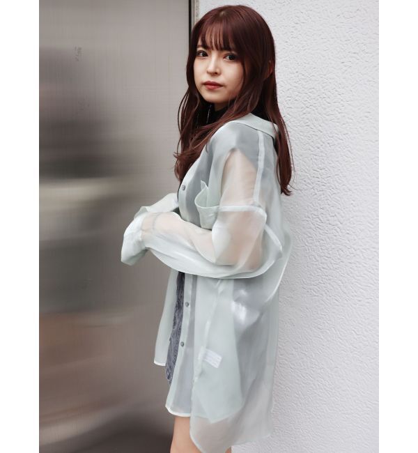 MURUA「シャイニーシアーシャツ」|シャツ・ブラウス|