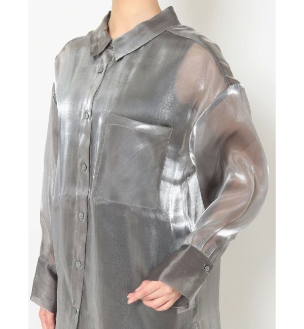 MURUA「シャイニーシアーシャツ」|シャツ・ブラウス|