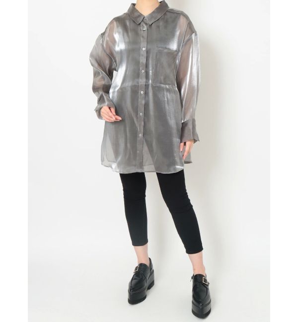 MURUA「シャイニーシアーシャツ」|シャツ・ブラウス|