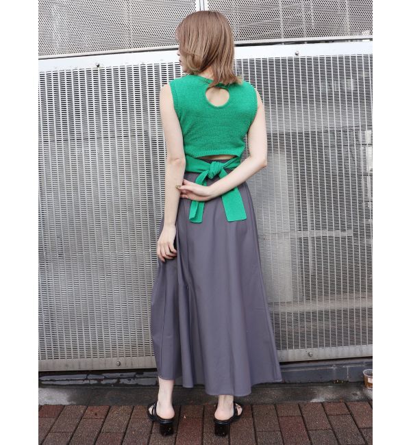 MURUA「ブロッキングフレアスカート」|スカート|