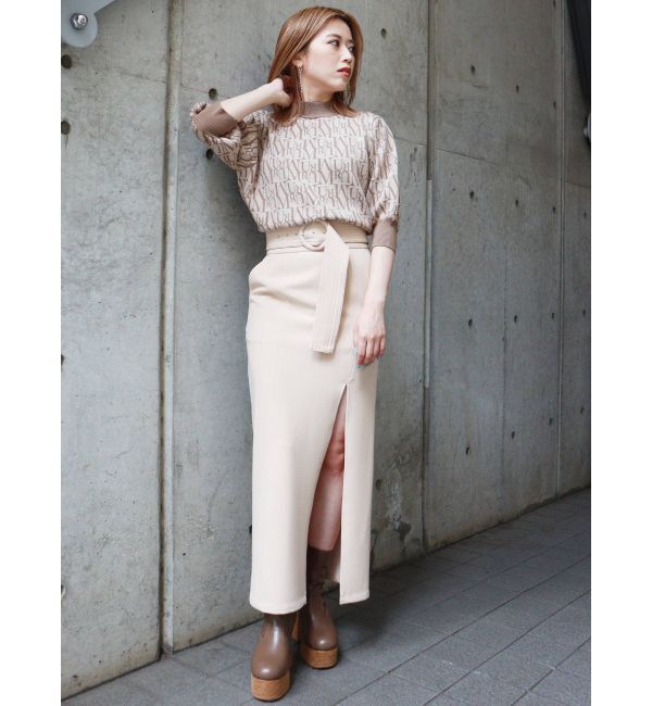 MURUA「ディープスリットペンシルスカート」|スカート|