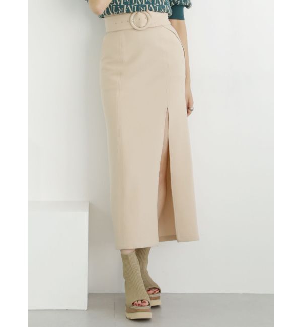 MURUA「ディープスリットペンシルスカート」|スカート|