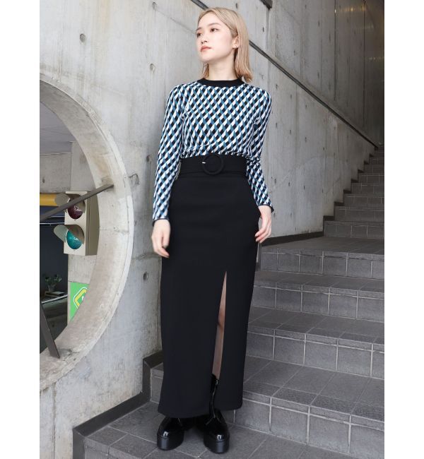 MURUA「ディープスリットペンシルスカート」|スカート|