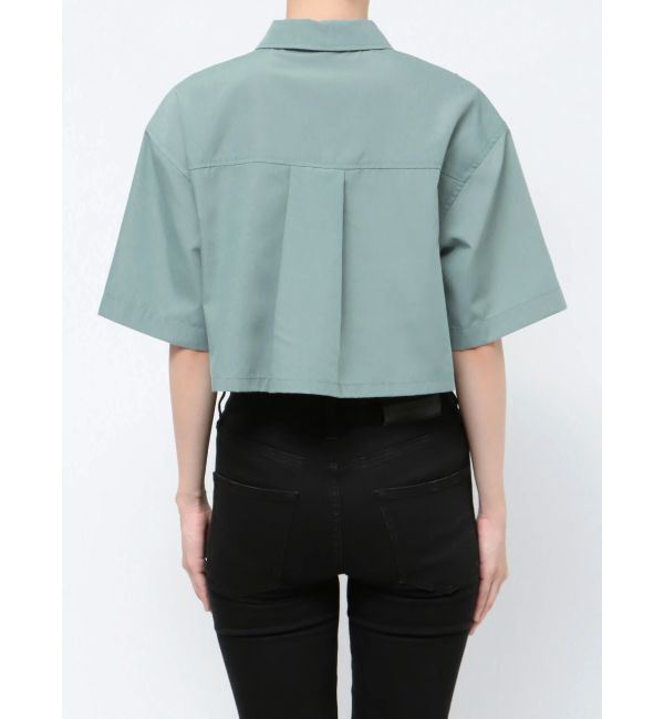 MURUA「ラインストーンクロップトシャツ」|シャツ・ブラウス|