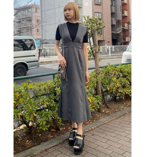 MURUA「ハーフスリーブタイトリブニット」|ニット・セーター|