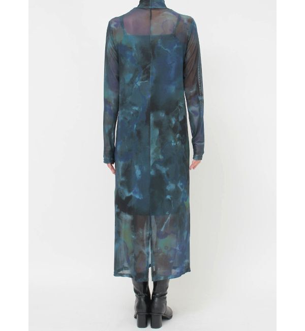 MURUA「ニュアンスパターンシアーワンピース」|ワンピース|