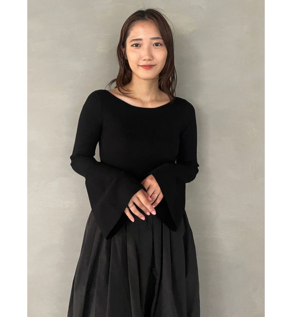 LAGUNAMOON「ドッキングタフタニットワンピース」|ワンピース|