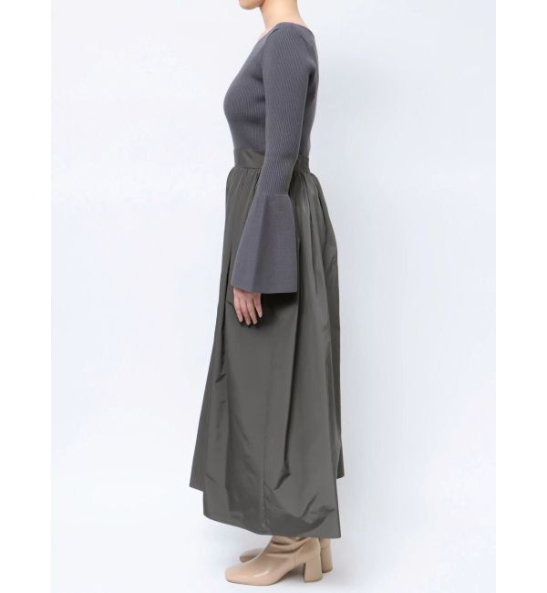 LAGUNAMOON「ドッキングタフタニットワンピース」|ワンピース|