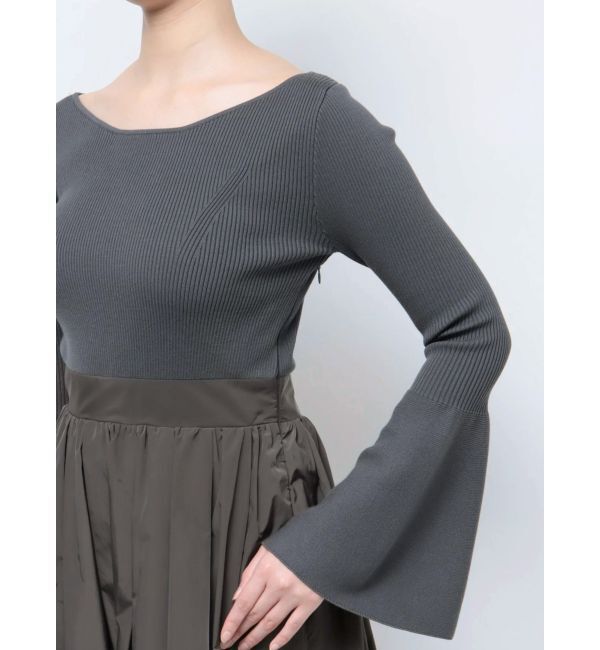 LAGUNAMOON「ドッキングタフタニットワンピース」|ワンピース|