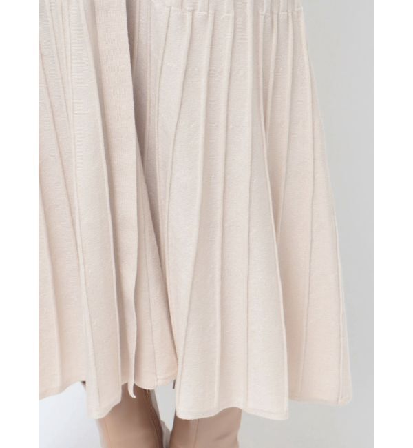 LAGUNAMOON「プリーツニットコンビワンピース」|ワンピース|