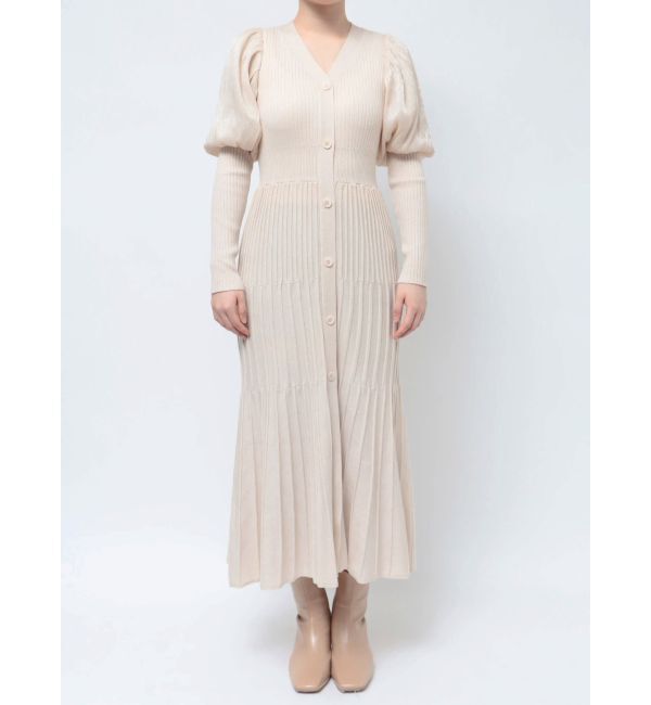 LAGUNAMOON「プリーツニットコンビワンピース」|ワンピース|
