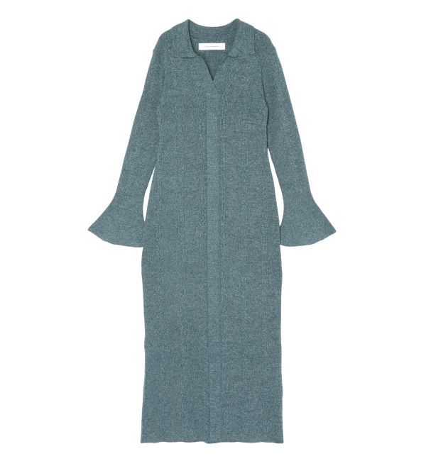 LAGUNAMOON「メランジフレアカフニットワンピース」|ワンピース|