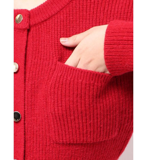 LAGUNAMOON「フロントポケットIラインニットワンピース」|ワンピース|