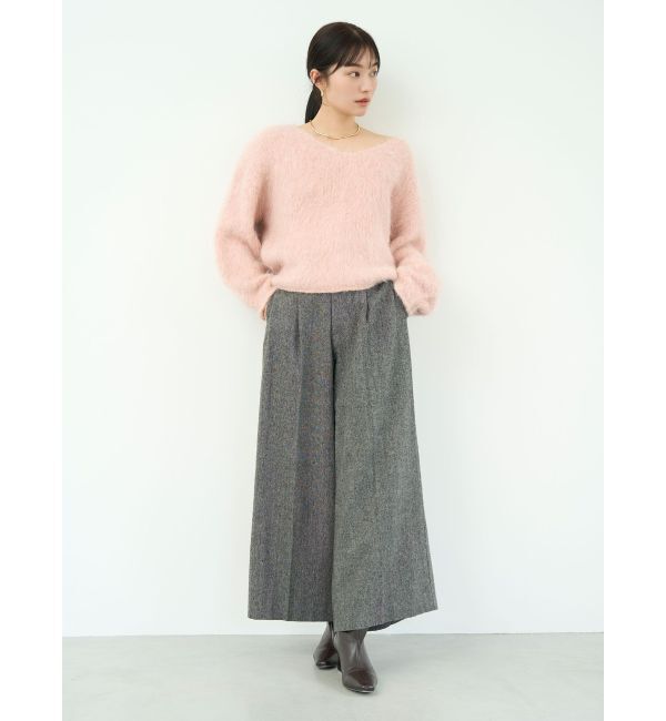 LAGUNAMOON「ウールブレンドツイードワイドパンツ」|その他|