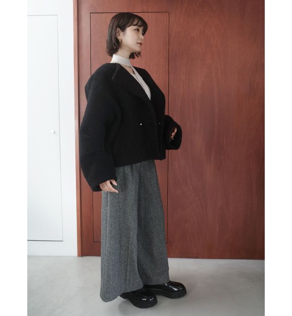 LAGUNAMOON「ウールブレンドツイードワイドパンツ」|その他|