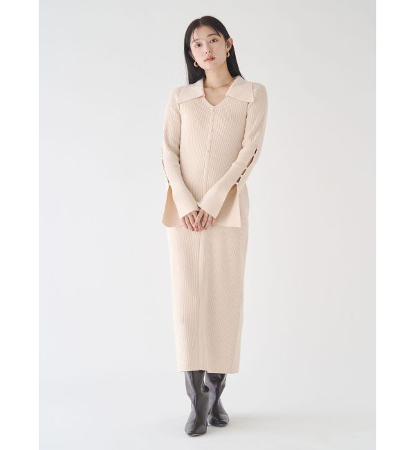 LAGUNAMOON「ビックカラーメタルボタンワンピース」|ワンピース|