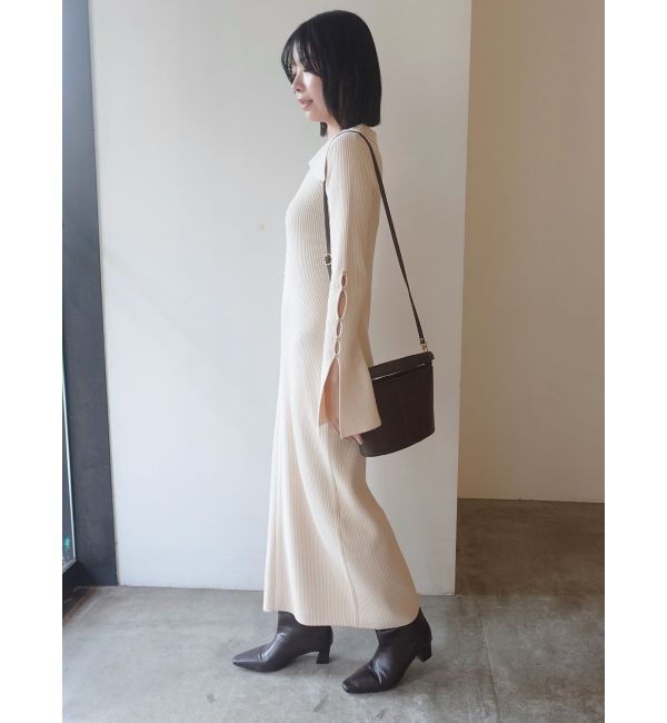 LAGUNAMOON「ビックカラーメタルボタンワンピース」|ワンピース|