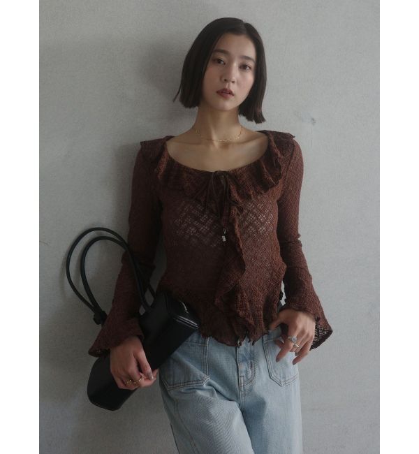 LAGUNAMOON「パッチポケットセミワイドデニムパンツ」|デニム|