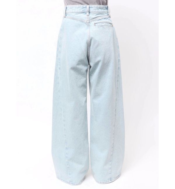 LAGUNAMOON「パッチポケットセミワイドデニムパンツ」|デニム|