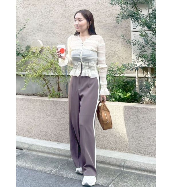 LAGUNAMOON「シアーボーダーカーデプルオーバー」|ニット・セーター|