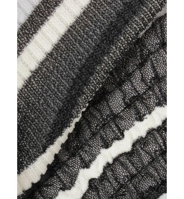 LAGUNAMOON「シアーボーダーカーデプルオーバー」|ニット・セーター|