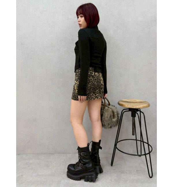 EVRIS「タイトワイドベルトミニスカート」|スカート|