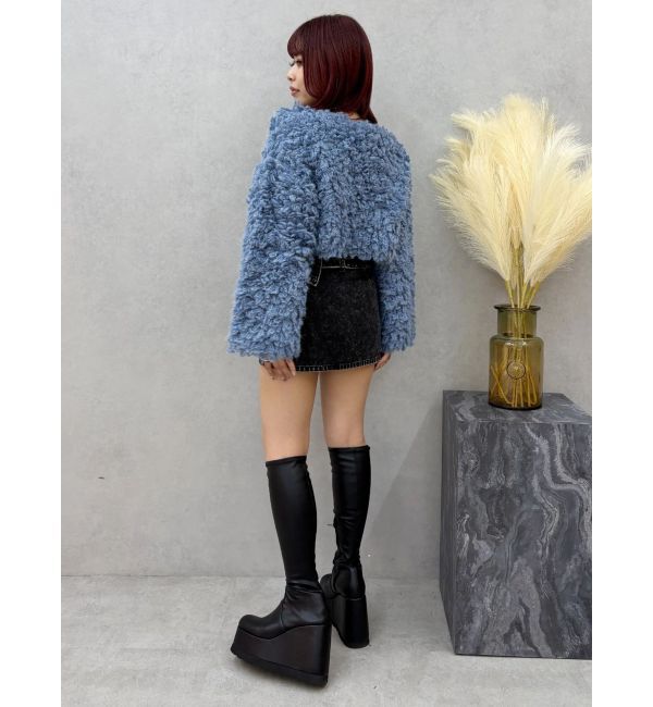 EVRIS「タイトワイドベルトミニスカート」|スカート|