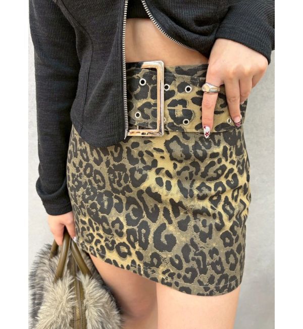 EVRIS「タイトワイドベルトミニスカート」|スカート|ミックス