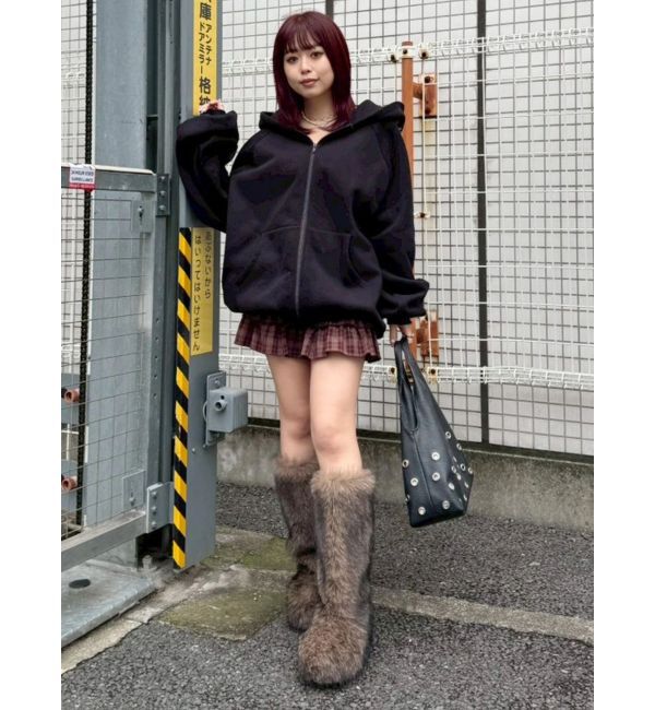 EVRIS「フリルチェックミニスカート」|スカート|