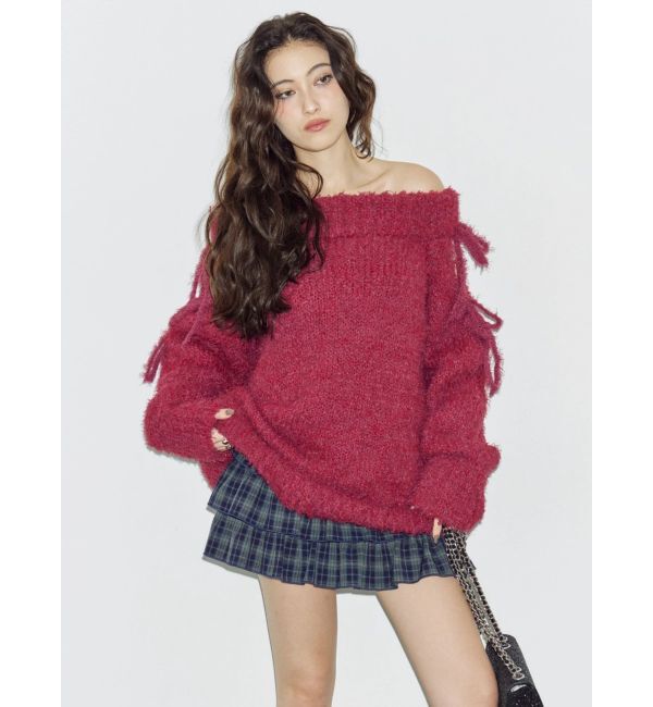 EVRIS「フリルチェックミニスカート」|スカート|