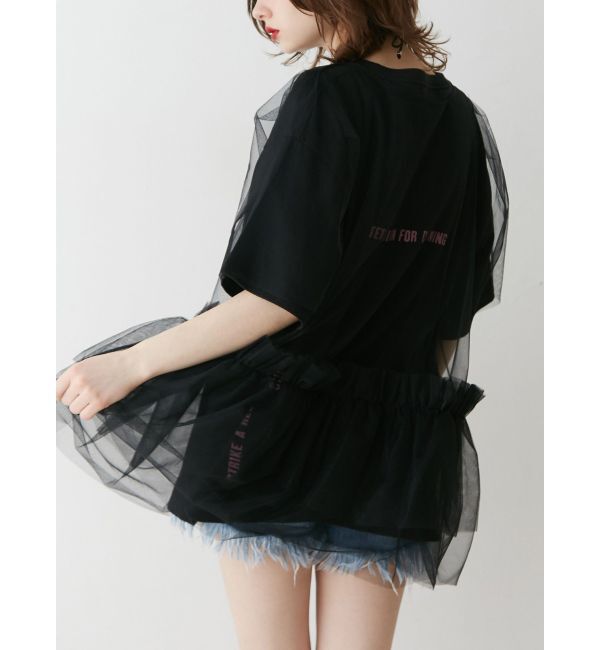 jouetie「ボリュームチュールレイヤードワンピース」|ワンピース|