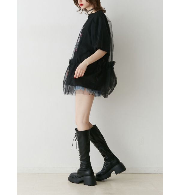 jouetie「ボリュームチュールレイヤードワンピース」|ワンピース|