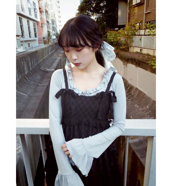 merry jenny「pokopoko ribbon race dress」|ワンピース|