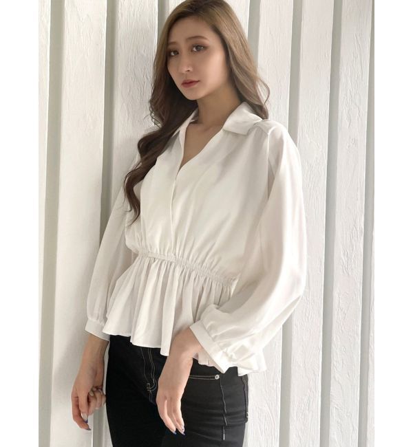 GYDA「カシュクールペプラムブラウス」|シャツ・ブラウス|