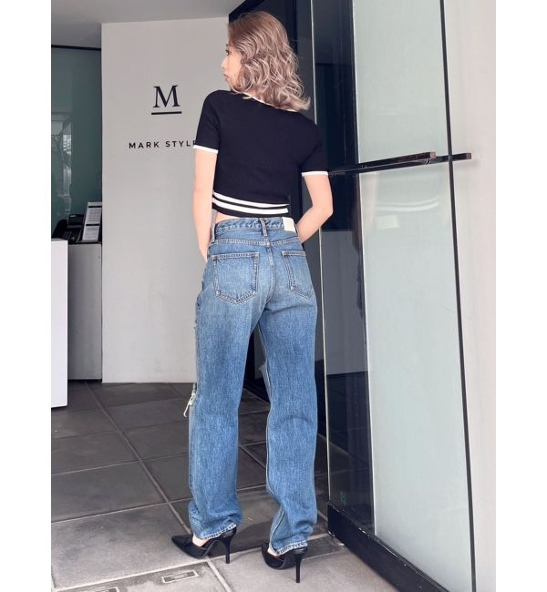 GYDA「スクエアネックHEM LINE ニットトップス」|ニット・セーター|