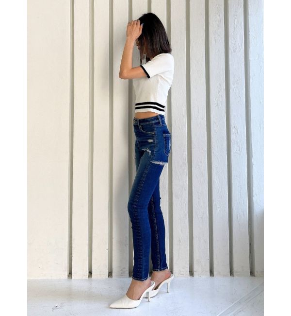 GYDA「スクエアネックHEM LINE ニットトップス」|ニット・セーター|