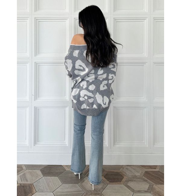 GYDA「NEWハイウエストBACKクロスフレアパンツ」|デニム|