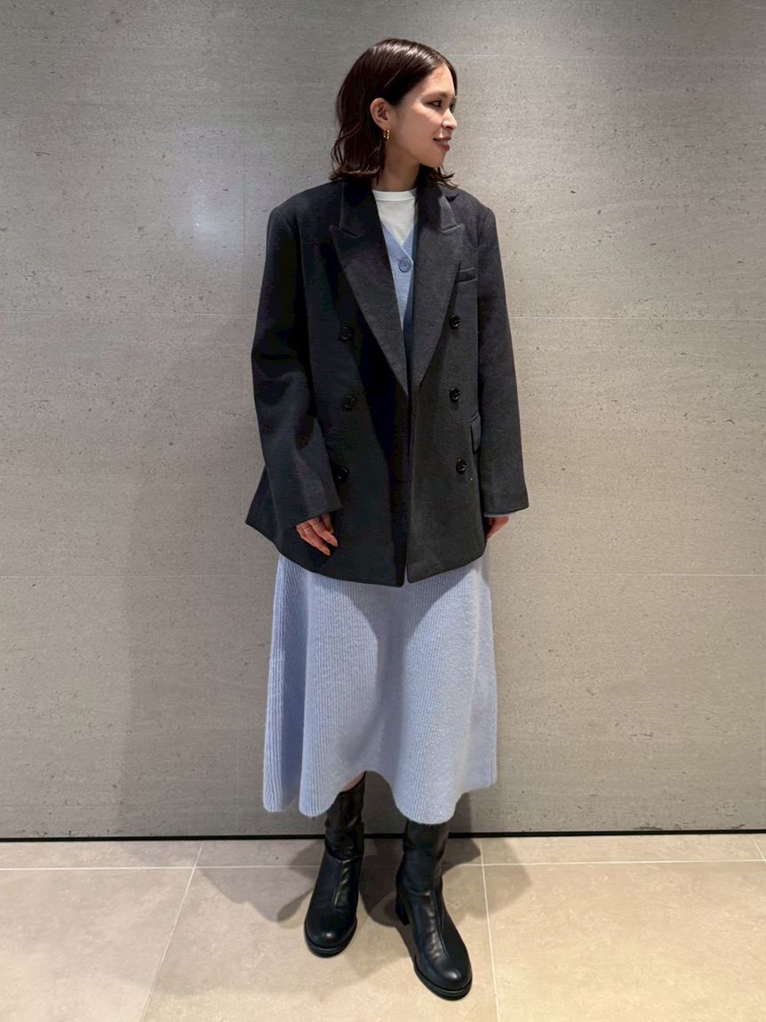 Mila Owen「チャンキーヒールストレッチショートブーツ」|ショートブーツ|