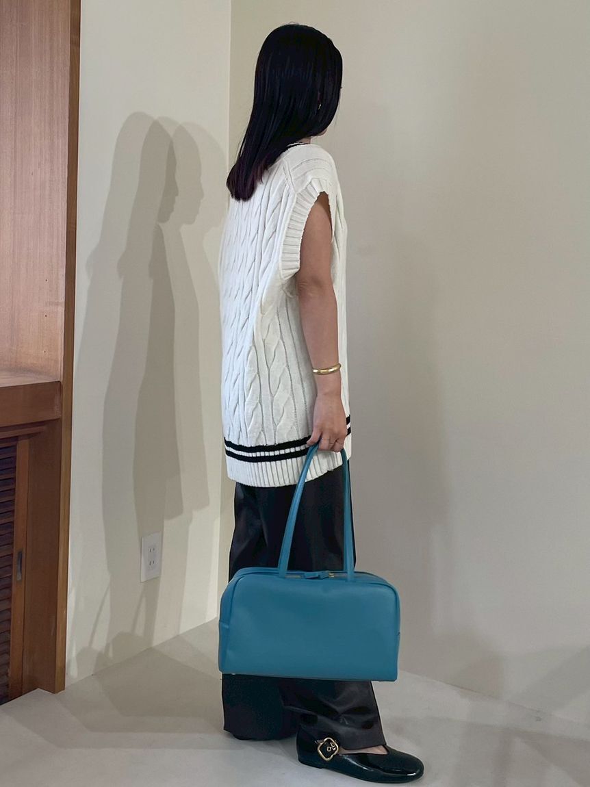 Mila Owen「チルデンニットベスト」|ダウンベスト・ベスト|