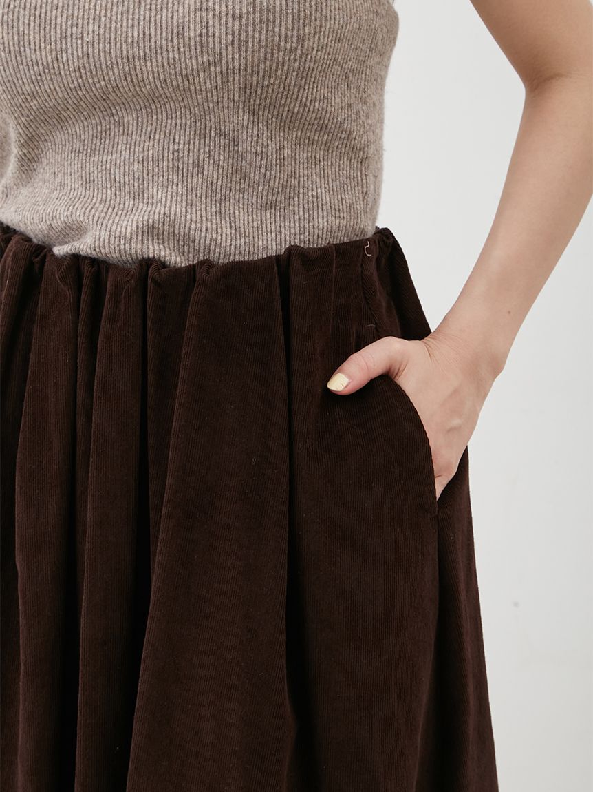 Mila Owen「コーデュロイ2サイズバルーンスカート」|スカート|